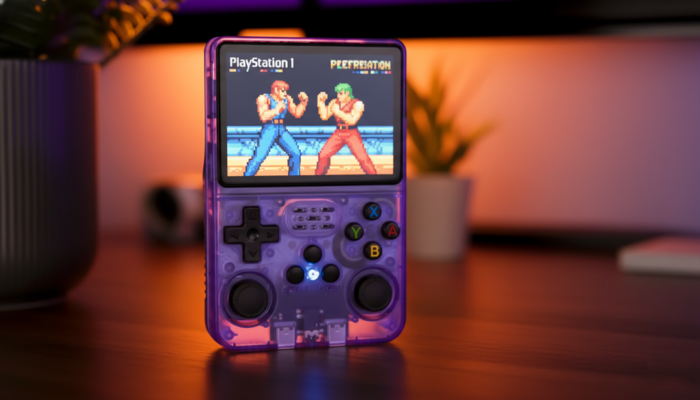 áy game R36S có analog stick chơi được PS1 và N64