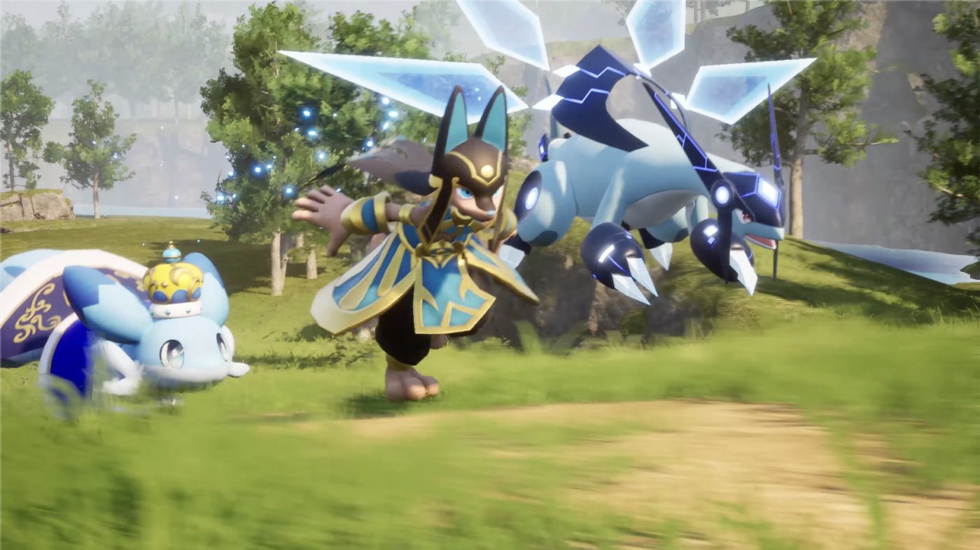 Gameplay Palworld Online với các Pals trong thế giới mở