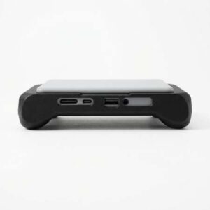 Tay cầm Grip Full Size màu đen cho AYN Thor, cận cảnh cạnh bên và cổng kết nối