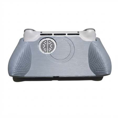 Tay cầm Grip Full Size màu xám bạc ánh kim cho AYN Thor, mặt sau cận cảnh