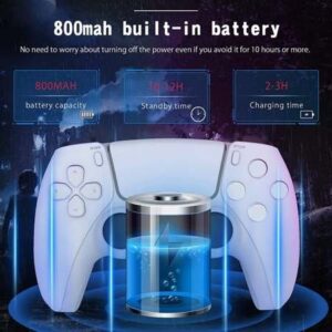 Pin sạc trong của tay cầm P4+ T28 dung lượng 800mAh, thời gian sạc đầy 2-3 giờ