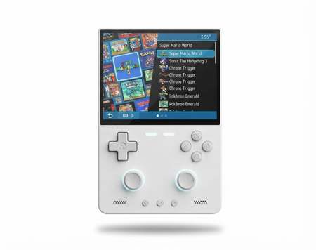 Máy chơi game TrimUI Brick Pro màu trắng nền trắng